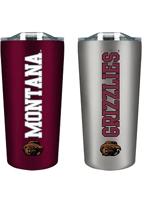 Montana Grizzlies Set of 2 18oz Soft Touch Stainless Tumbler - Burgundy