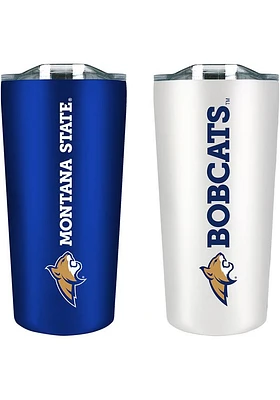 Montana State Bobcats Set of 2 18oz Soft Touch Stainless Tumbler - Blue