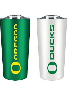 Green Oregon Ducks Set of 2 18oz Soft Touch Stainless Tumbler
