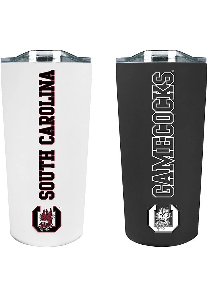 South Carolina Gamecocks Set of 2 18oz Soft Touch Stainless Tumbler - Black