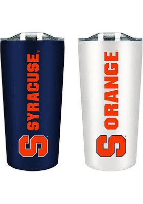 Syracuse Orange Set of 2 18oz Soft Touch Stainless Tumbler - Navy Blue