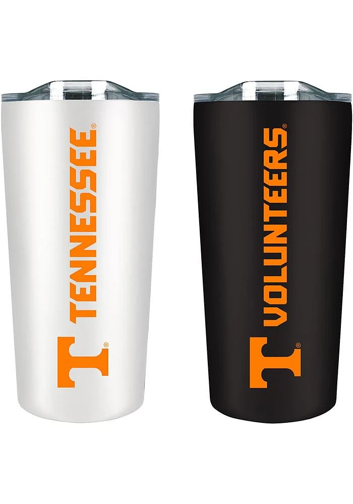 Tennessee Volunteers Set of 2 18oz Soft Touch Stainless Tumbler - Black