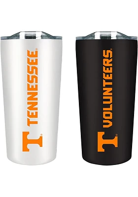 Tennessee Volunteers Set of 2 18oz Soft Touch Stainless Tumbler - Black