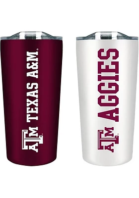 Texas A&M Aggies Set of 2 18oz Soft Touch Stainless Tumbler - Burgundy