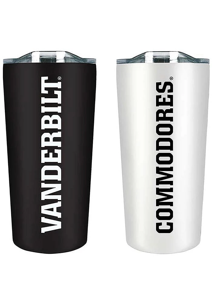 Vanderbilt Commodores Set of 2 18oz Soft Touch Stainless Tumbler - Black