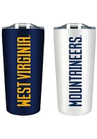 West Virginia Mountaineers Set of 2 18oz Soft Touch Stainless Tumbler - Navy Blue