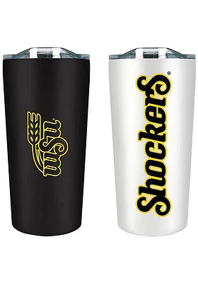 Wichita State Shockers Set of 2 18oz Soft Touch Stainless Tumbler - Black
