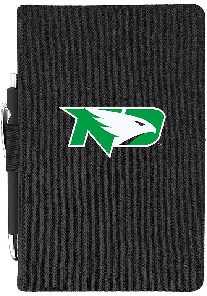 North Dakota Fighting Hawks Journal Notebook and Folder - Black