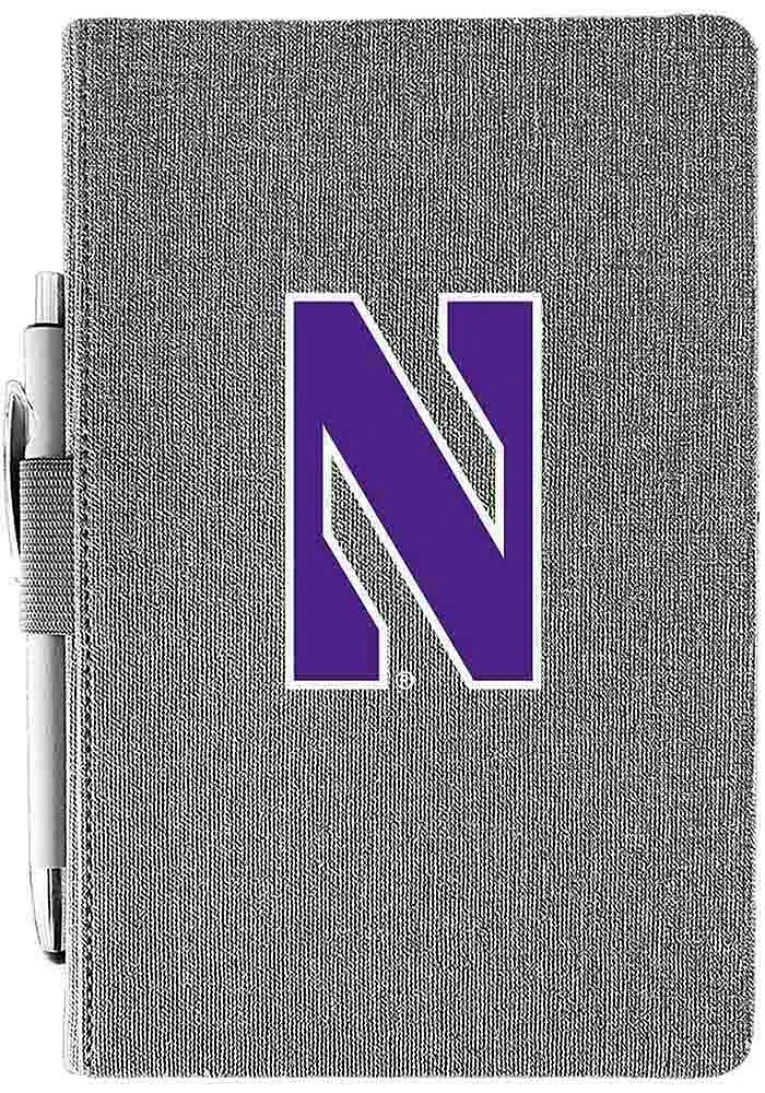 Grey Northwestern Wildcats Journal Notebooks and Folders