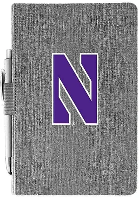 Grey Northwestern Wildcats Journal Notebooks and Folders