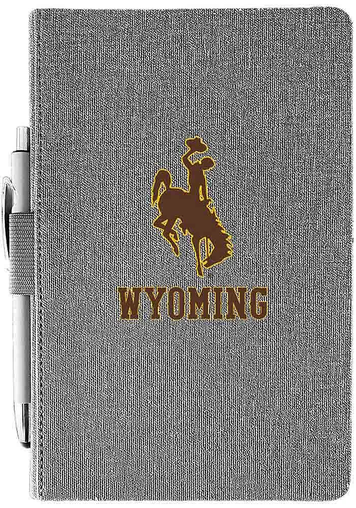 Wyoming Cowboys Journal Notebook and Folder - Grey