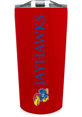 Kansas Jayhawks Team Logo 18oz Soft Touch Stainless Steel Tumbler