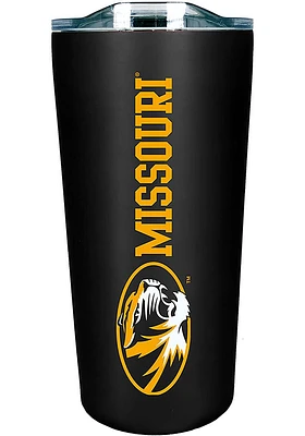 Missouri Tigers Team Logo 18 oz Soft Touch Stainless Steel Tumbler - Black