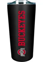 Ohio State Buckeyes Team Logo 18oz Soft Touch Stainless Steel Tumbler - Black