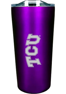 TCU Horned Frogs Team Logo 18oz Soft Touch Stainless Steel Tumbler