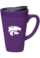 K-State Wildcats 16oz Soft Touch With Lid Ceramic Mug - Purple