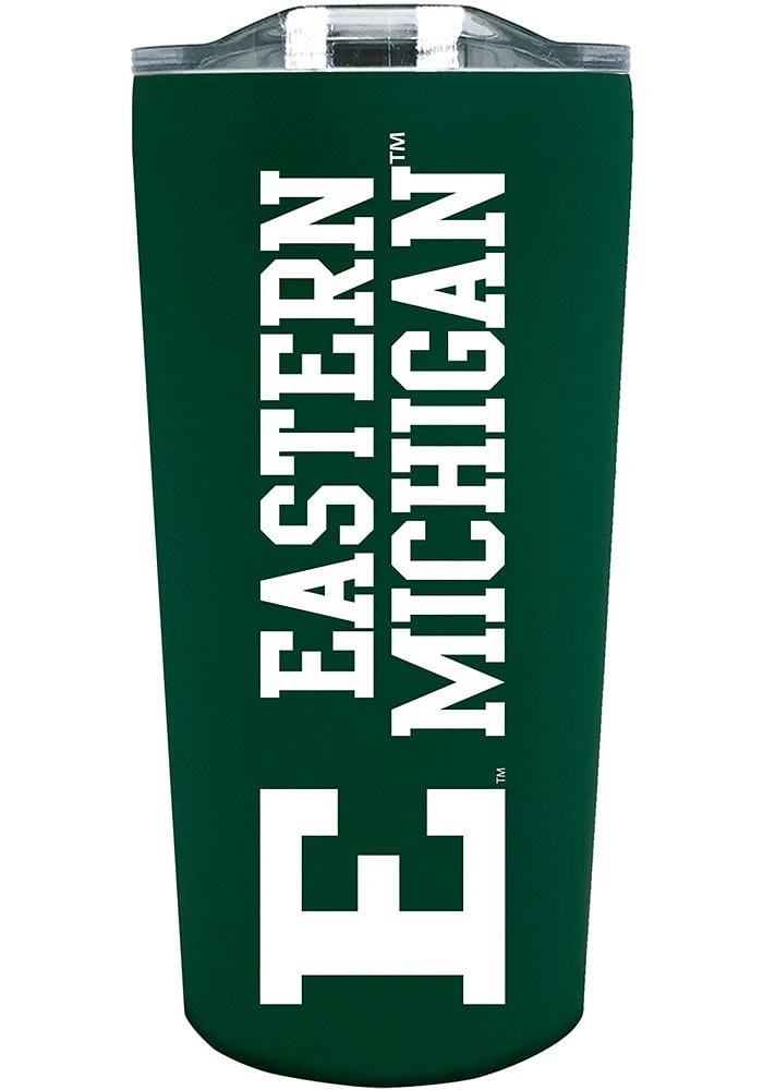 Eastern Michigan Eagles 18 oz Soft Touch Stainless Steel Tumbler - Green