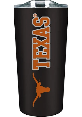 Texas Longhorns 18 oz Soft Touch Stainless Steel Tumbler - Black