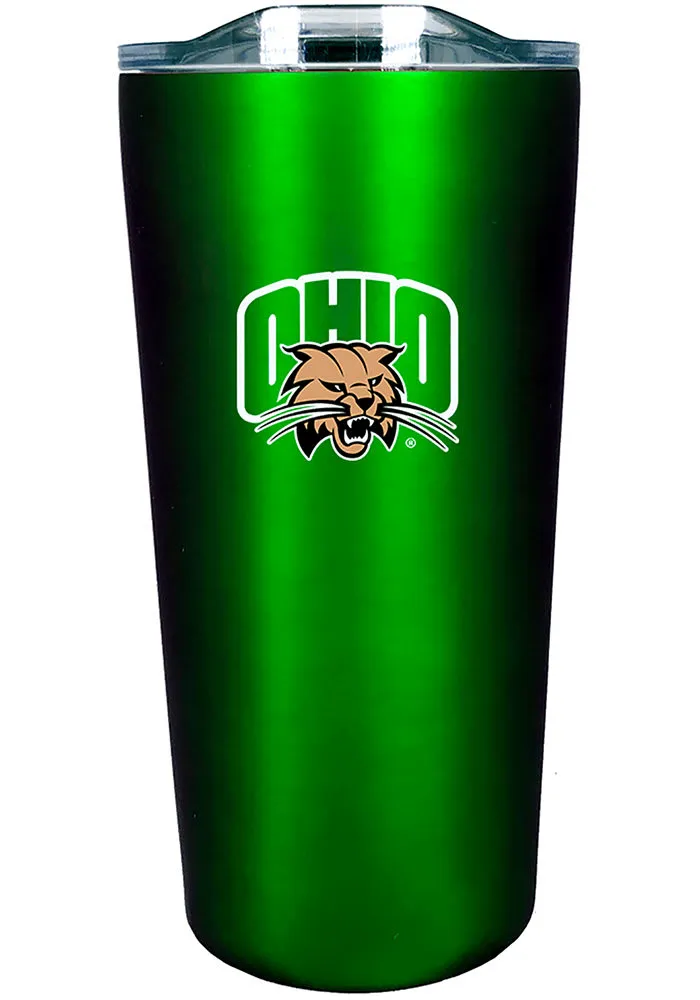 Ohio Bobcats 18 oz Soft Touch Stainless Steel Tumbler - Green