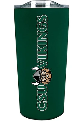 Cleveland State Vikings 18 oz Soft Touch Stainless Steel Tumbler - Green