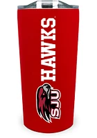 Saint Josephs Hawks 18 oz Soft Touch Stainless Steel Tumbler - Red
