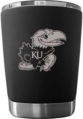 Kansas Jayhawks 12 oz Low Ball Stainless Steel Tumbler - Black