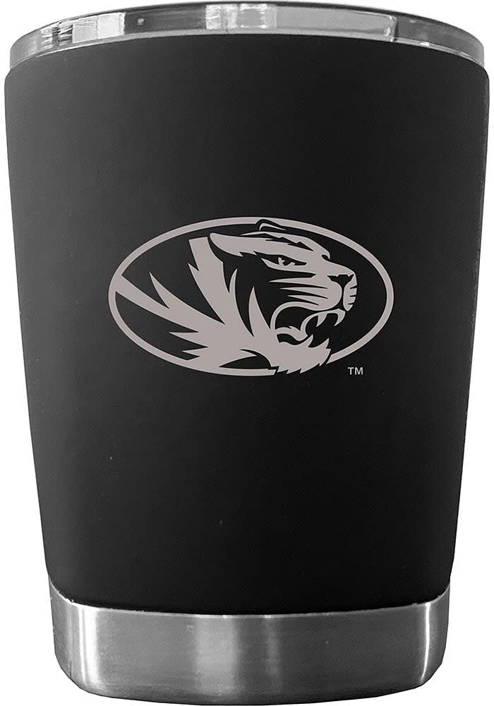 Missouri Tigers 12 oz Low Ball Stainless Steel Tumbler - Black