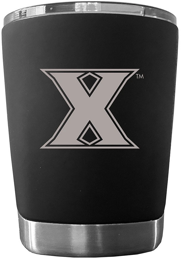 Xavier Musketeers 12 oz Low Ball Stainless Steel Tumbler - Black