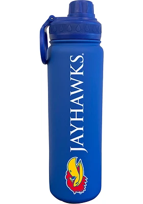 Kansas Jayhawks 24oz Stainless Steel Stainless Steel Bottle - Blue