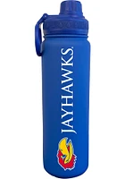 Kansas Jayhawks 24oz Stainless Steel Stainless Steel Bottle - Blue