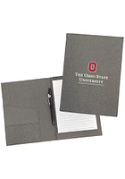 Ohio State Buckeyes Gray Padfolio with Pen Notebooks and Folders