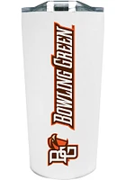 Bowling Green Falcons Team Logo 18oz Soft Touch Stainless Steel Tumbler - White