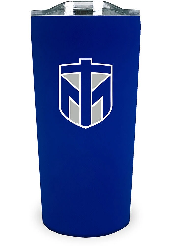 Thomas More Saints Team Logo 18oz Soft Touch Stainless Steel Tumbler - Blue