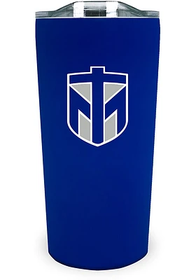 Thomas More Saints Team Logo 18oz Soft Touch Stainless Steel Tumbler - Blue