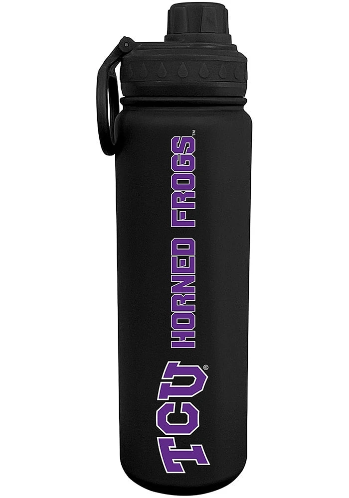 TCU Horned Frogs 24oz Stainless Steel Bottle - Black