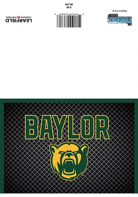 Baylor Bears baylor blank card Card - Green