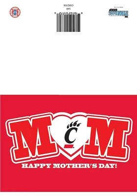 Cincinnati Bearcats Mothers Day Card - Red