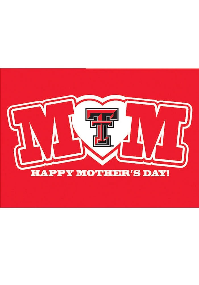 Texas Tech Red Raiders TT Mday Card - Red