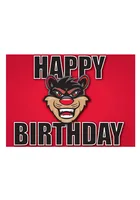 Cincinnati Bearcats Happy Birthday Logo Card - Red