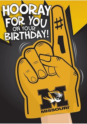 Missouri Tigers Missouri Tigers Bday Card Card