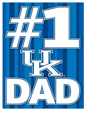 Kentucky Wildcats Fathers Day Card - Blue