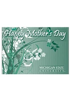 Michigan State Spartans Mother`s Day Card - Green