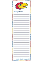 Kansas Jayhawks To Do List Pad Notepad