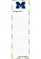 Michigan Wolverines To Do List Pad Notepad