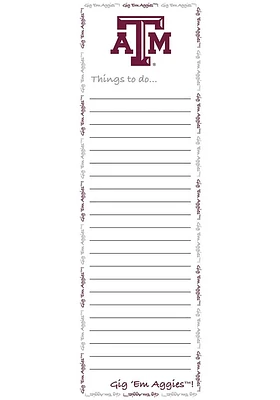 Texas A&M Aggies To Do List Pad Notepad