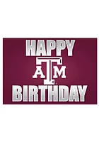 Texas A&M Aggies Happy Birthday Card - Maroon