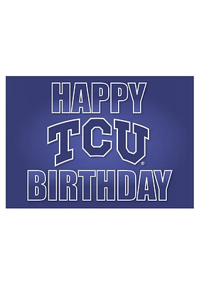 TCU Horned Frogs Happy Birthday Card