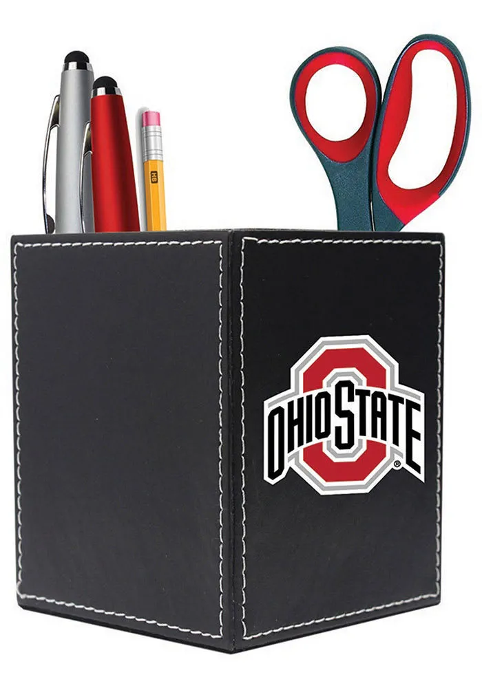 Ohio State Buckeyes Leather Desk Caddy