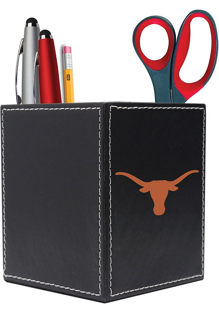 Texas Longhorns Leather Desk Caddy