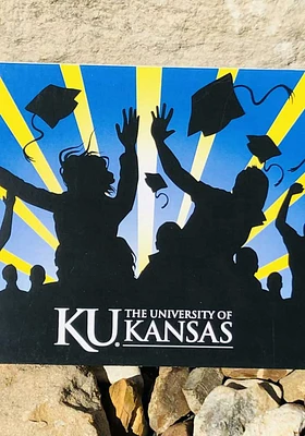 Kansas Jayhawks Celebration Graduation Card - Black